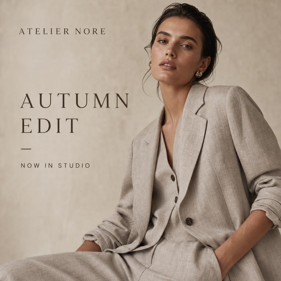 Digital advertisement concept for a fictional fashion label
